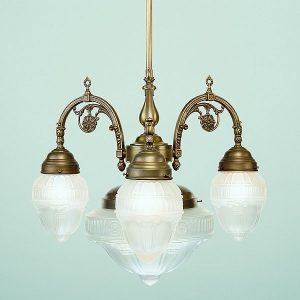 Berliner Messinglampen Kronleuchter D14-113gs + 122gs