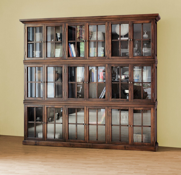 CLEVELAND Bücherschrank | Farbe: Walnussbraun CLEVELAND Bücherschrank Walnussbraun 240 cm