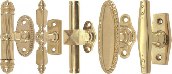 Antike Fensterbeschläge aus Messing Fensterbeschläge aus Messing
