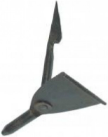 Fensterladenhalter aus patiniertem Messing 75 mm