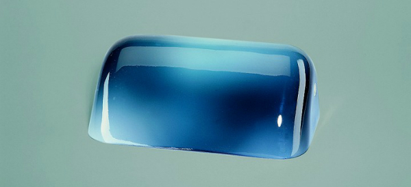 Glasschirm 99 Blau
