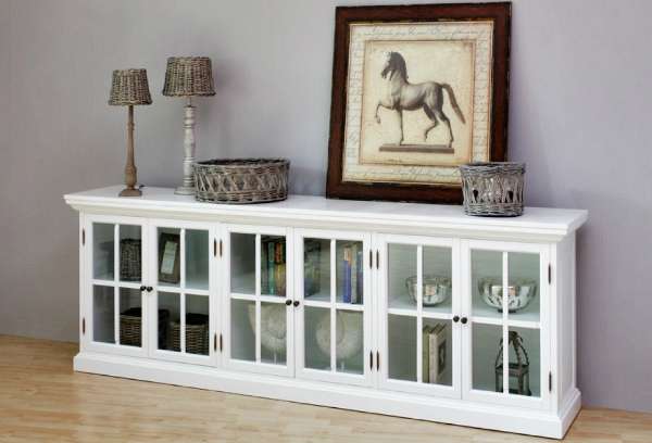 Lowboard "Cleveland" Sideboard | Weiß CLEVELAND 160cm Lowboard Sideboard weiß