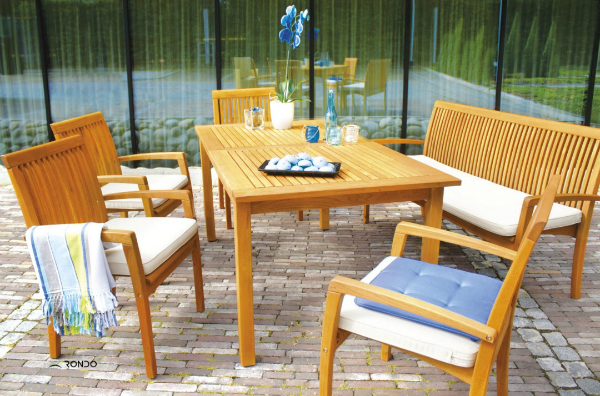 Gartenbank "Verno" mit Armlehne Gartenbank mit Armlehne (Verno, 3 Personen)