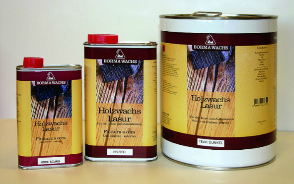Borma Holzwachs Lasur - Nussbaum dunkel Borma Holzwachs Lasur - Nussbaum dunkel