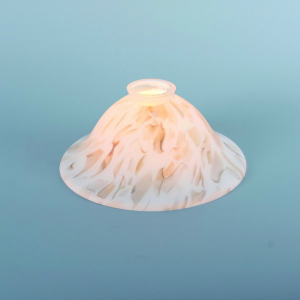 Lampenschirm aus Glas Glasschirm marmoriert Durchmesser 22 cm