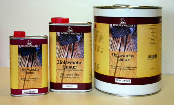 Borma Holzwachs Lasur | Nussbaum dunkel Borma Holzwachs Lasur - Nussbaum dunkel