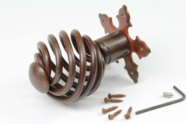 Barocker Türknauf aus massivem Eisen (antik patiniert) Barock Tuerknauf aus massivem Eisen antik patiniert