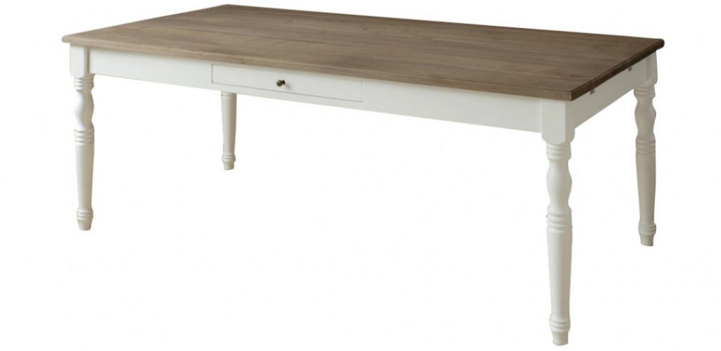 ANTIQUE Esstisch 200x100 cm mit Ansteckplatten - Platte Eiche grau ANTIQUE Esstisch 200x100 cm mit Ansteckplatten - Platte Eiche grau