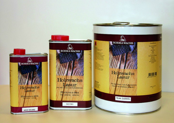 Borma Holzwachs Lasur | ausgezeichneter Schutz gegen Umwelteinflüsse | Farbe: Teak dunkel borma-holzwachs-lasur-teak-dunkel