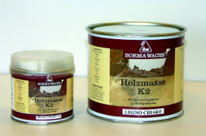 Holzmasse K2, Zei-Komponenten Holzkitt für Innen und Außenn Holzmasse K2 - Zweikomponenten Holzkitt für Innen und Außen - 750 ml