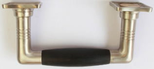 Bügelgriff Nickel Matt - Ebenholz Schwarz Bügelgriff Nickel Matt - Ebenholz Schwarz