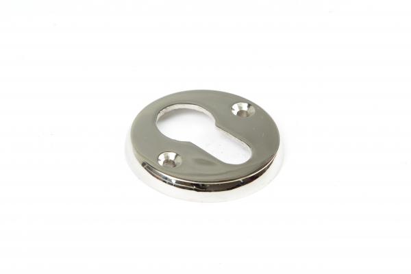 Schlüsselrosette Profilzylinder Nickel Glanz